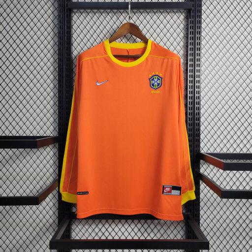 Trikot Retro Langarm 1998 Brasilien Torwart