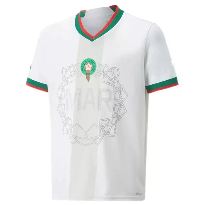 Trikot Marokko Saison 2022 Auswärts Weltmeisterschaft Weiß