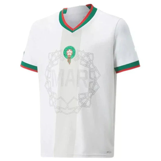 Trikot Marokko Saison 2022 Auswärts Weltmeisterschaft Weiß