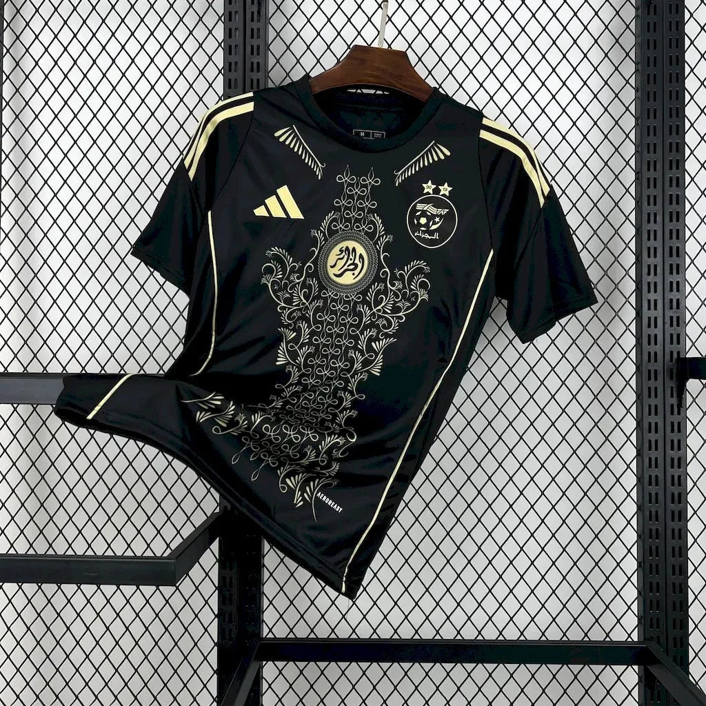 Trikot Algerien Schwarz 2025 2026