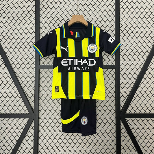 Kinder-Set Manchester City Auswärts 2024-25