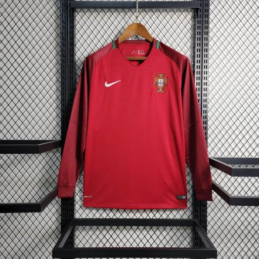 Trikot Portugal 2016 Langarm Retro