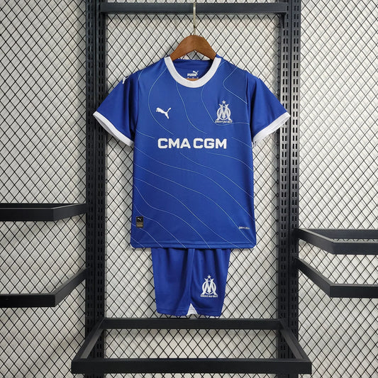Kinder-Set Olympique Marseille Auswärts 2023 2024